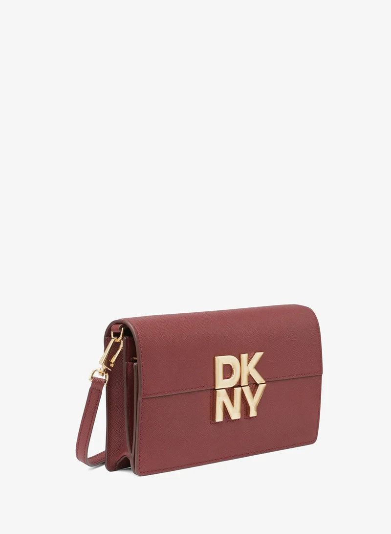 DKNY  Echo Logo Flap Over Crossbody for Women | Best Price UAE