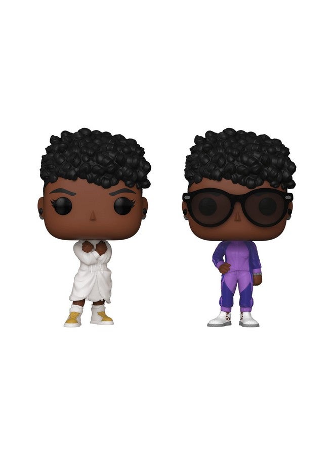 Funko Pop Wakanda Forever Set Of 2 Shuri In White Dress And Shuri In Purple Tracksuit - Image 2