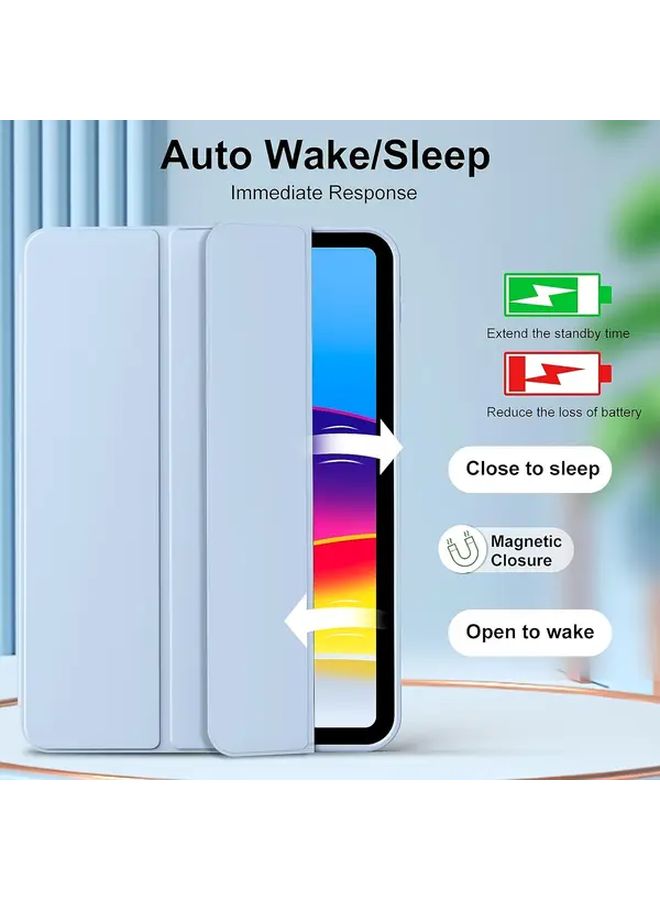 Navy Heavy Duty Smart Cover for iPad 11 2025 with Auto Wake Sleep Adjustable Stand Anti Slip Shockproof - Image 4