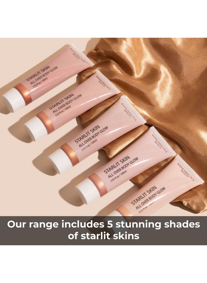 GIVE THEM LALA Beauty Starlit Skin Body Glow Highlighting Moisturizer | Smooth Nonstreaking Cream Creates An Airbrushed Illuminated Look (Full Moon) - Image 4
