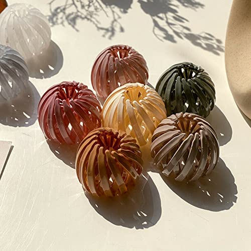Barakath Bird’s Nest Hair Clip,Expandable Ponytail Holder Clip,Vintage Geometric Retractable Hair Loops Hair Accessories for Women and Girls(Pack of 4) - Image 2