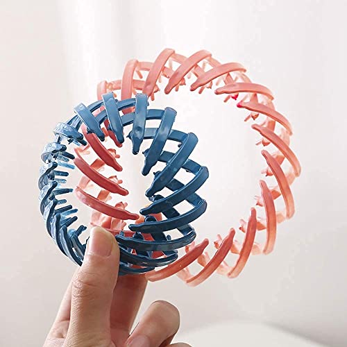 Barakath Bird’s Nest Hair Clip,Expandable Ponytail Holder Clip,Vintage Geometric Retractable Hair Loops Hair Accessories for Women and Girls(Pack of 4) - Image 5