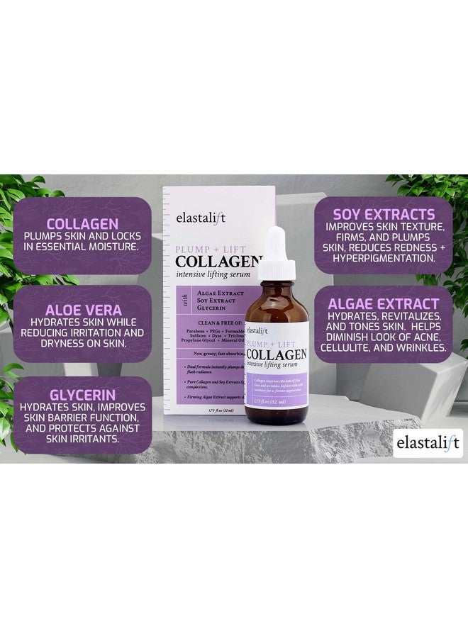 elastalift Lastalift Collagen Facial Serum Lifting Plumping & Firming For Face Improves Elasticity Evens Skin Tone Plumps Lifts Sagging Skin Nongreasy Wrinkle (1.75 Fl Oz) - Image 3