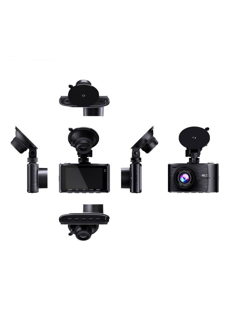 Generic 4K Dash Cam 2160P Built-in GPS/WiFi Dual Dash Cam for Car,24H Parking Auto Drive Vehicle Video Recorder Car Registrar Dual Lens - Image 5