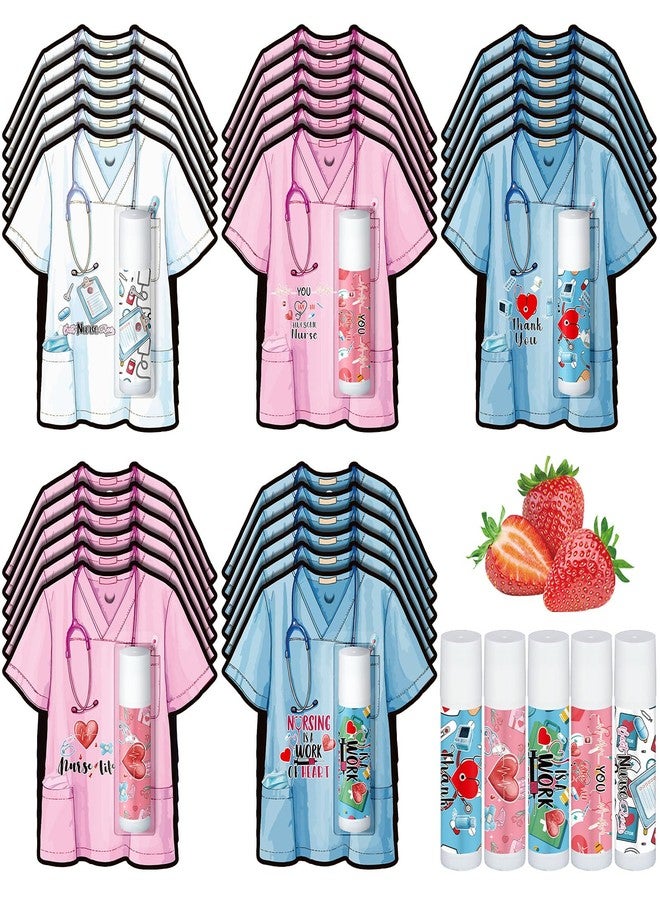 Sacubee 30 Pack Nurses Appreciation Gift Bulk Lip Balm Nurses Week Hospital Staff Team Thank You Gifts Best Nurse Ever Patient Access Week Presents Appreciation Party Favor for Coworker Midwife Women - Image 1