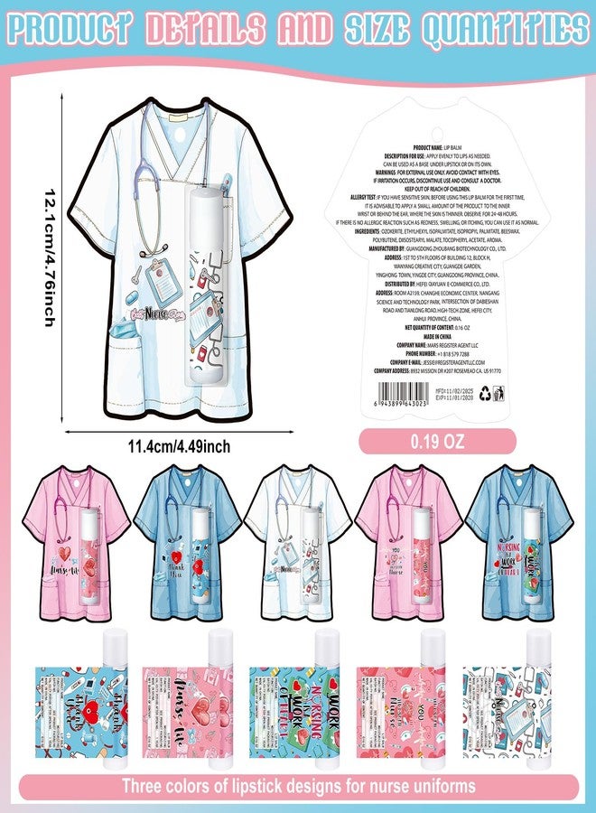 Sacubee 30 Pack Nurses Appreciation Gift Bulk Lip Balm Nurses Week Hospital Staff Team Thank You Gifts Best Nurse Ever Patient Access Week Presents Appreciation Party Favor for Coworker Midwife Women - Image 3