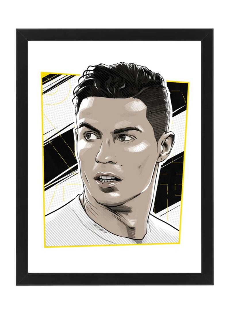 Boomah Accessories Cristiano Ronaldo Illustration Poster with Frame 30x40cm 