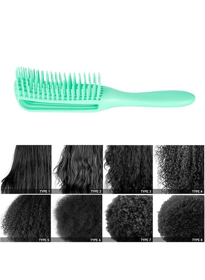 Emoly Detangling Brush For Natural Hairdetangler For America 3A To 4C Kinky Wavy Curly Coily Hair Detangle Easily With Wet/Dry (Green) - Image 3
