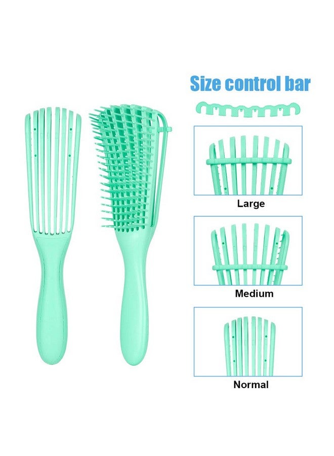 Emoly Detangling Brush For Natural Hairdetangler For America 3A To 4C Kinky Wavy Curly Coily Hair Detangle Easily With Wet/Dry (Green) - Image 4