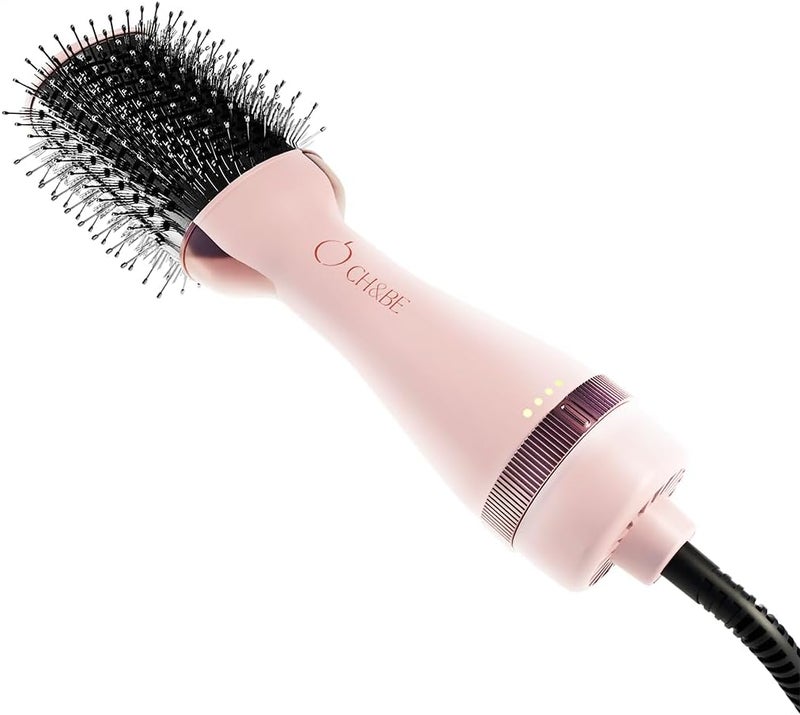 تشي أند بي فرشاة تسريح الشعر Hot Air Brush Gen 2 قوة 1200 واط فتحات تهوية سريعة التجفيف شعيرات من الفحم والنايلون مضادة للتجعد وفك التشابك أيونات سالبة حجم ولمعان مثاليان - Image 1