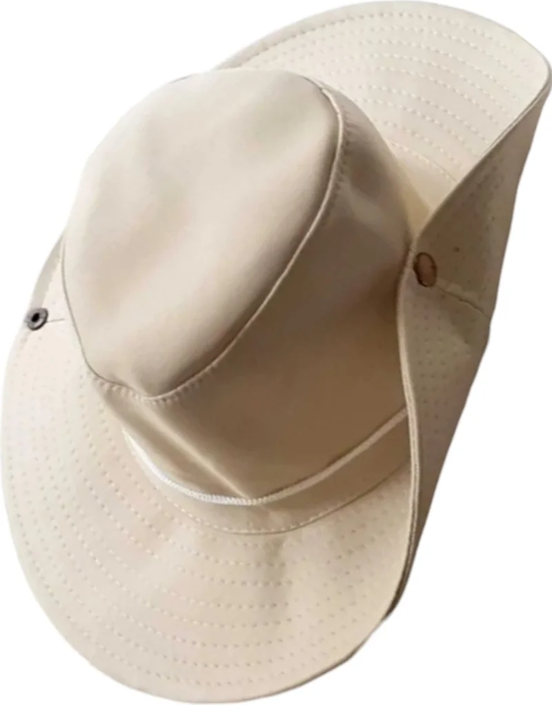 تيزجيلسين Foldable Safari Hat with Non-Flagging Pattern