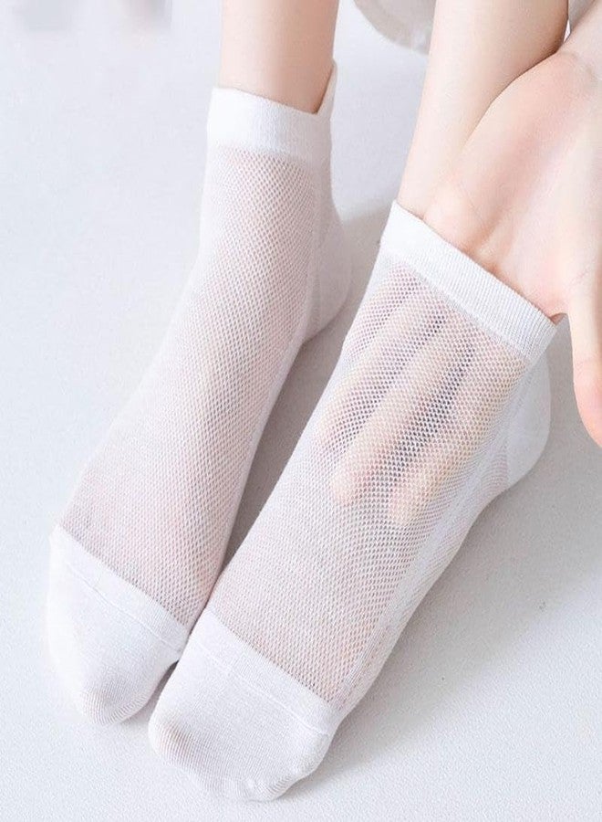 KRISHTI 6 Pairs Men's & Women’s Stockings Thin Breathable Mesh No-Show Ankle Socks, Odor-Resistant, Solid Color Casual Socks,Low-Cut Boat Socks, Suitable for Casual Sports And Everyday Wear.(6 Pair) - Image 3