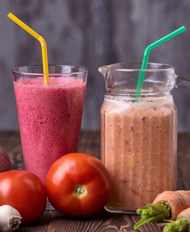 ALINK 200-Pack Flexible Drinking Straws  Assorted Colors Plastic Disposable Bendy Straws - 7.75"" x 0.23"" - Image 4