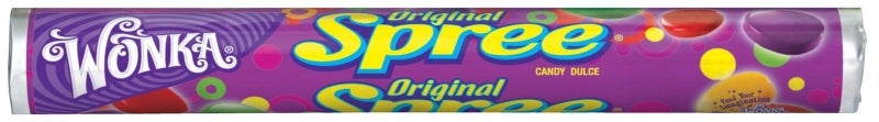 Spree Wonka Spree Original Hard Candy, 1.77 Ounce Rolls (Pack of 36) - Image 1
