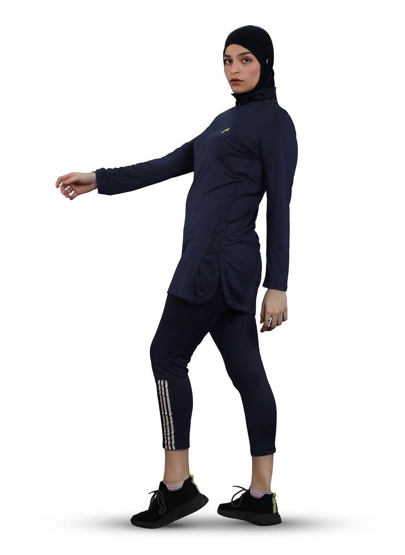 FLUSH Flush Womens Half Zipper lightweight Yoga Shirt With UV Sun Protection Pullover Long Sleeves Workout T-Shirt  - Image 5