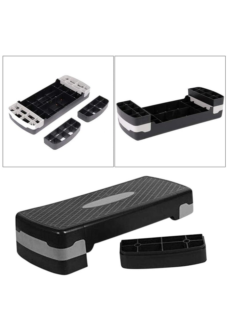 إستيب لوحة تمارين اللياقة البدنية قابلة للتعديل، 68×28 سم - أسودxرمادي - Image 4