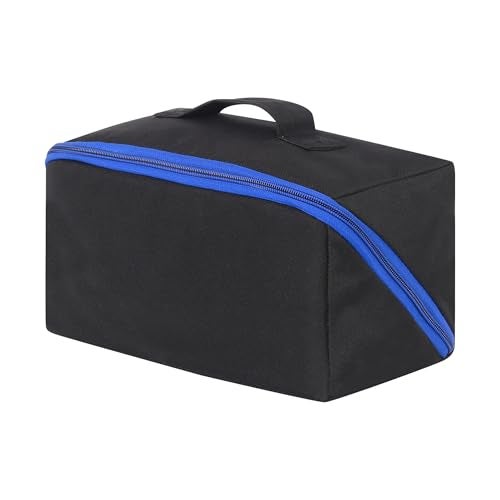 PAHAL Multipurpose Tool Case 10" Wide Mouth – Heavy Duty Tool Storage Bag with Large Opening Zipper, Portable Tool Kit Organizer for Electrician, Technician, Durable Carry Tool Bag – Black - Image 1
