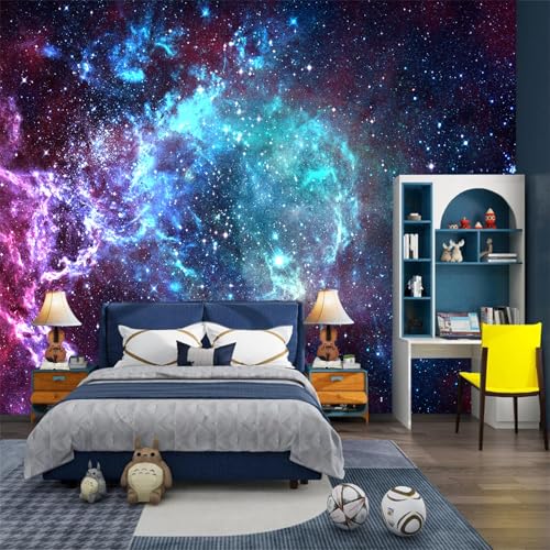 FLFK Walls Mural Peel and Stick Galaxy 787x593D Star Field in Space a Nebulae SelfAdhesive Wallpaper Large Poster Painting Wall Sticker for Kids Bedroom Decor - Image 1