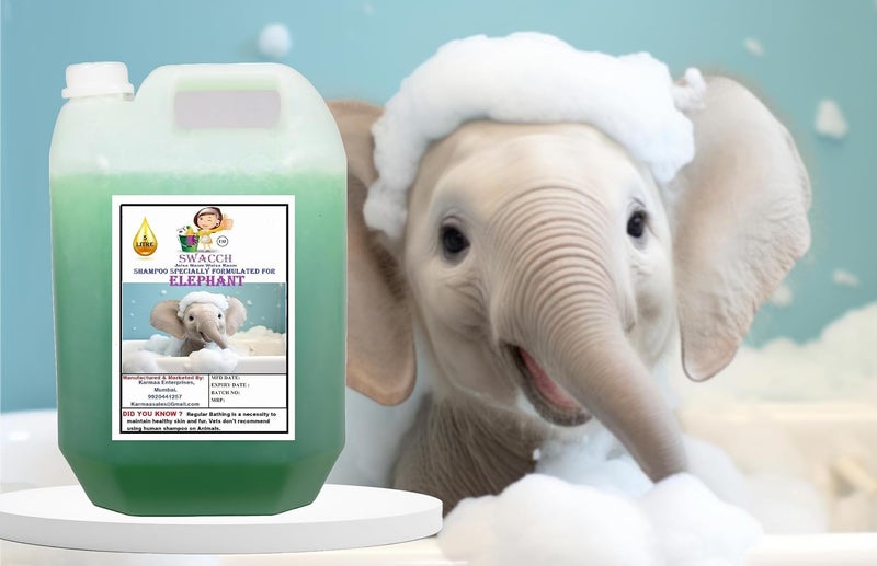Swacch Shampoo Specially Formulated for Elephant 5 Litre Neem Alovera - Image 2