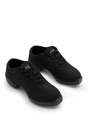 Capezio Girls Canvas Dansneaker® Dance Sneaker, Black, 3.5 US - Image 1
