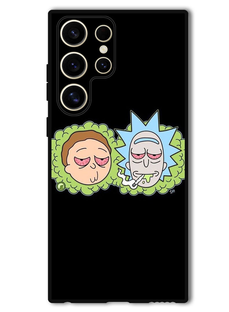 Theodor Protective Case Anti Scratch Shock Proof Bumper Cover For Samsung Galaxy S24 Ultra Rick Red Eyes - Image 1