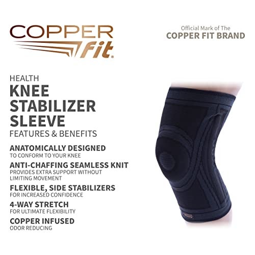 Copper Fit Health Knee Stabilizer Sleeve, Small/Medium - Image 2