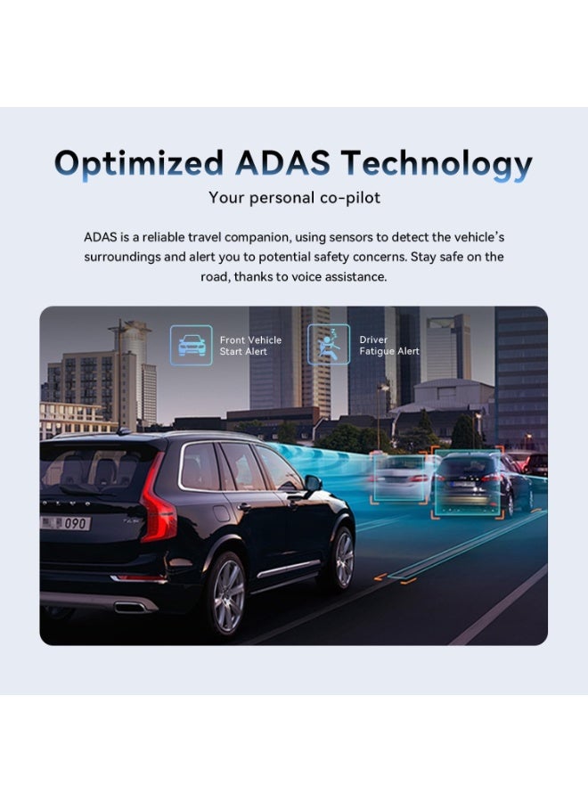 DDPAI 2K Dash Cam for Cars Front, 1440P Dashcam Car Dash Camera 360° Rotatable with Night Vision 24H Parking Monitor 5G Wifi G-Sensor ADAS Loop Recording App Control Max Support 256G, MINI2X - Image 2