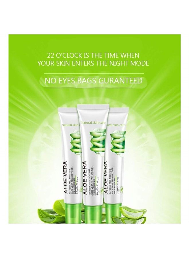 BIOAQUA Aloe Vera hydrating Eye Gel Cream Reduces Dark Circles Moisturizes No Eyes Bags Guaranteed 20g - Image 1