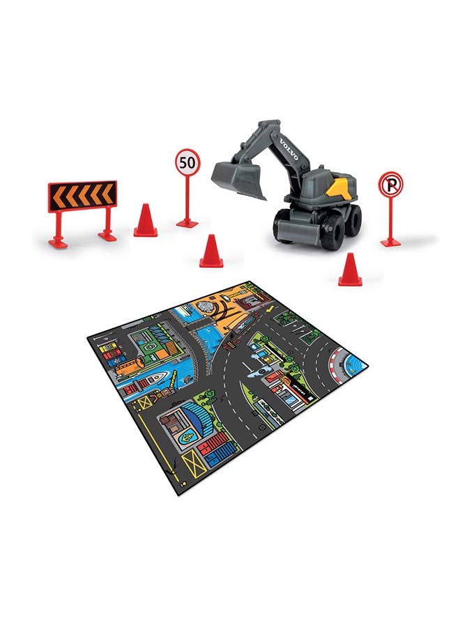 Dickie Micro Rescue Vehicle with Play Mat, 70 x 80 cm, Includes Road Sign, 1 9 cm Car, 4 Different Models, Random Delivery, from 3 Years - Image 4