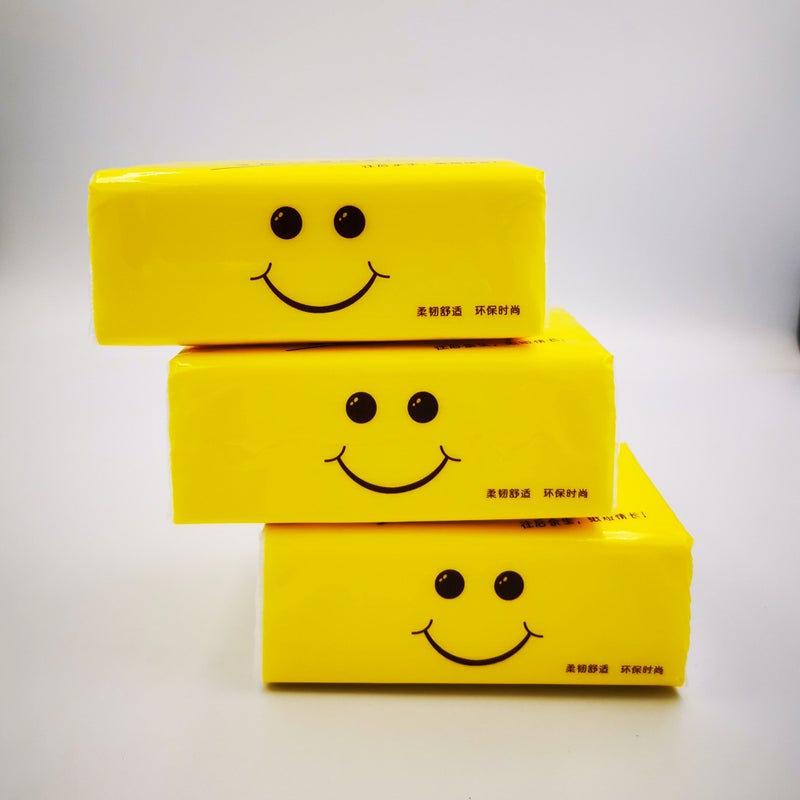 Five-Layer Household Napkins, Smiley Face Paper, El Facial Tissue, Restaurant Tissue, Small Package, Portable El Tissue Paper - Image 5