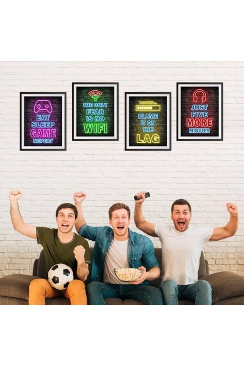 BPA® Printed Neon Gaming Posters Set of 4, 50x40 cm - Image 5