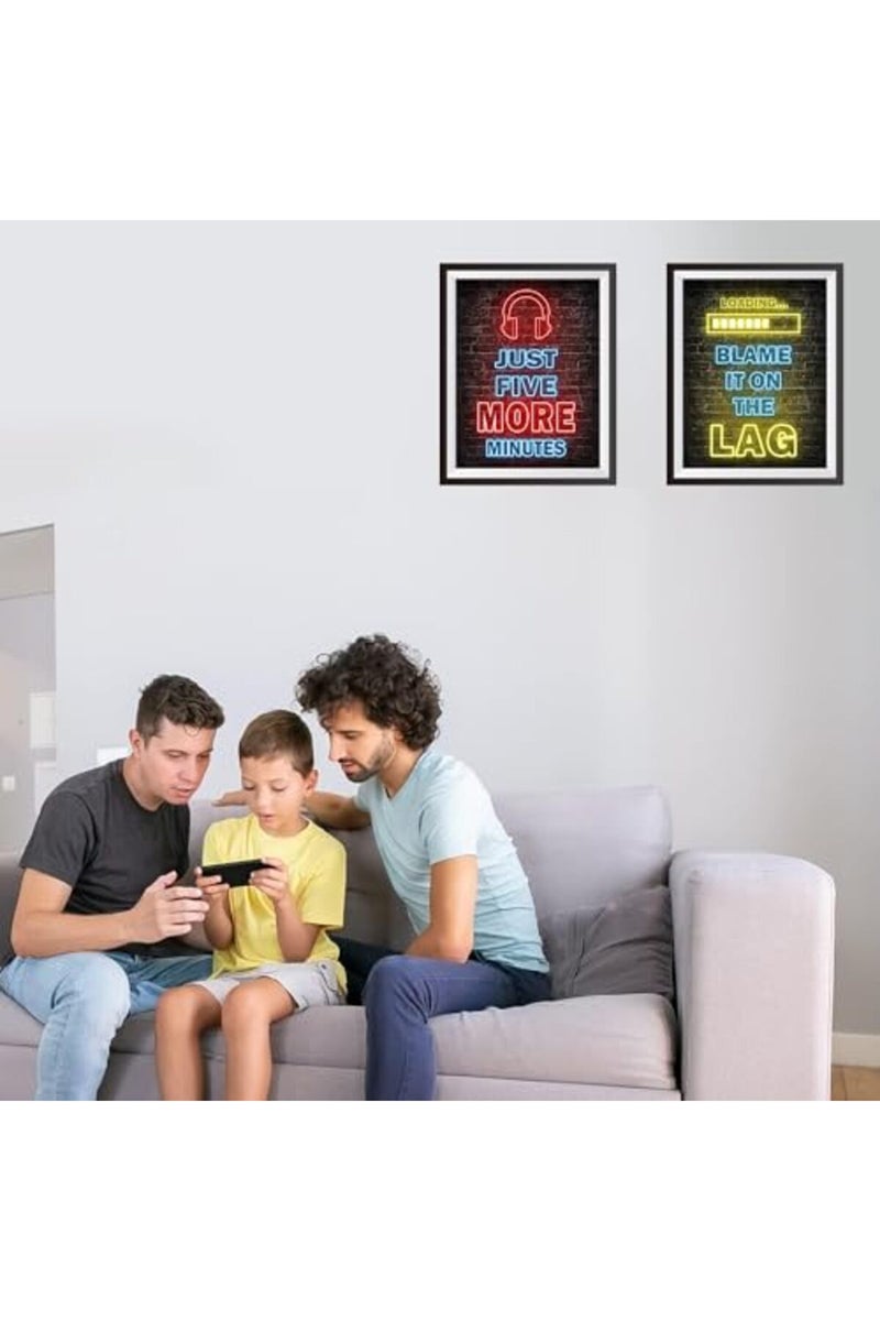 BPA® Printed Neon Gaming Posters Set of 4, 50x40 cm - Image 2