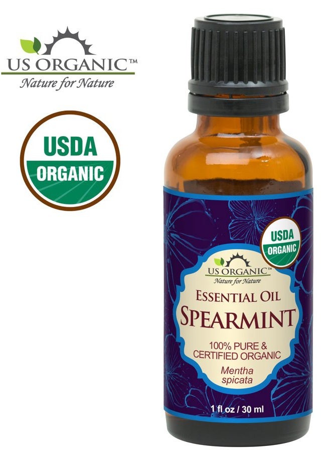 US Organic 100% Pure Spearmint Essential Oil - USDA Certified Organic, Steam Distilled - W/Euro droppers (More Size Variations Available) (30 ml / 1 fl oz) - Image 3