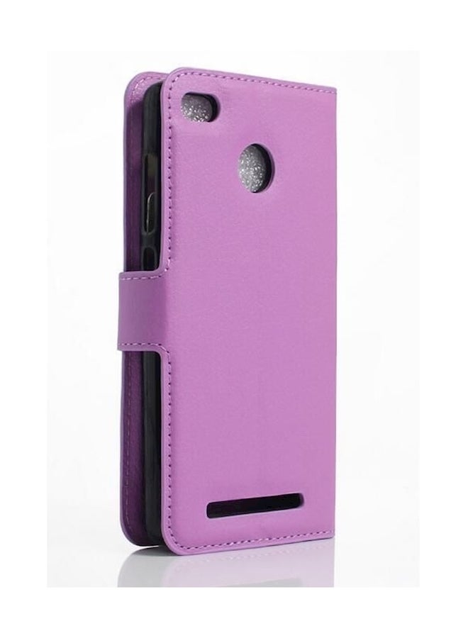 Leather Protective Case Cover For Xiaomi Mi 3 Pro Purple - Image 2