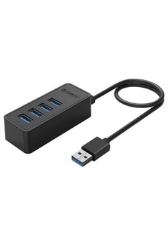 ORICO W5P-U3-30 4-Port USB 3.0 Desktop HUB with 30cm Micro USB Cable Power Supply(Black)