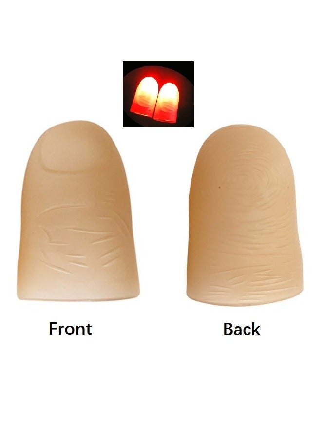 2 PCS Red Finger light Thumbtack Light Red light Magic Gadget  - Image 1