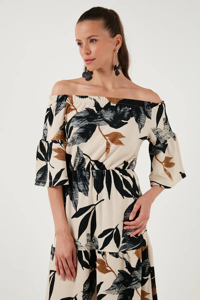 Lela Floral Off-Shoulder Dress