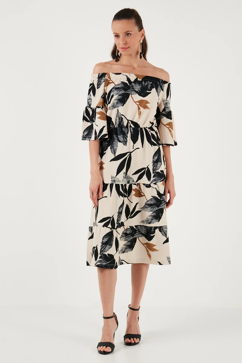 Lela Floral Off-Shoulder Dress