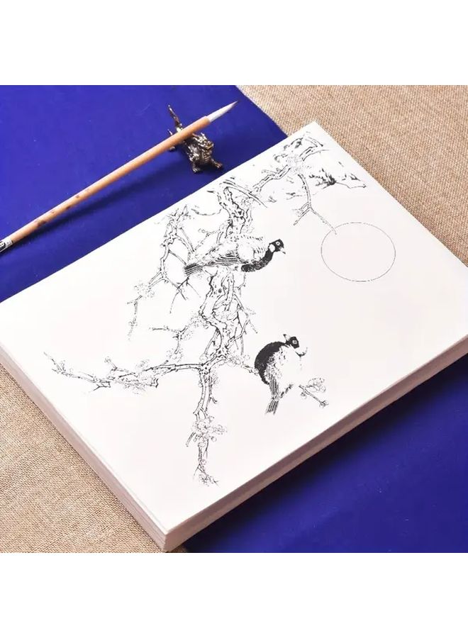 95 Pieces Of Mica Rice Paper Flower And Bird Line Drawing Manuscripts For Chinese Painting Watercolor Beginner - Image 4