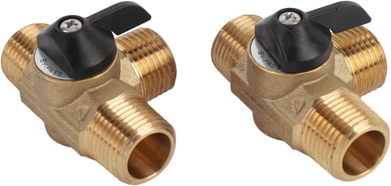 RV Water Heater Bypass Kit Brass 12 Inch Reinforced Hose and Fittings for Yacht RV Strong Structure Easy Installation Practical Tool - Image 4
