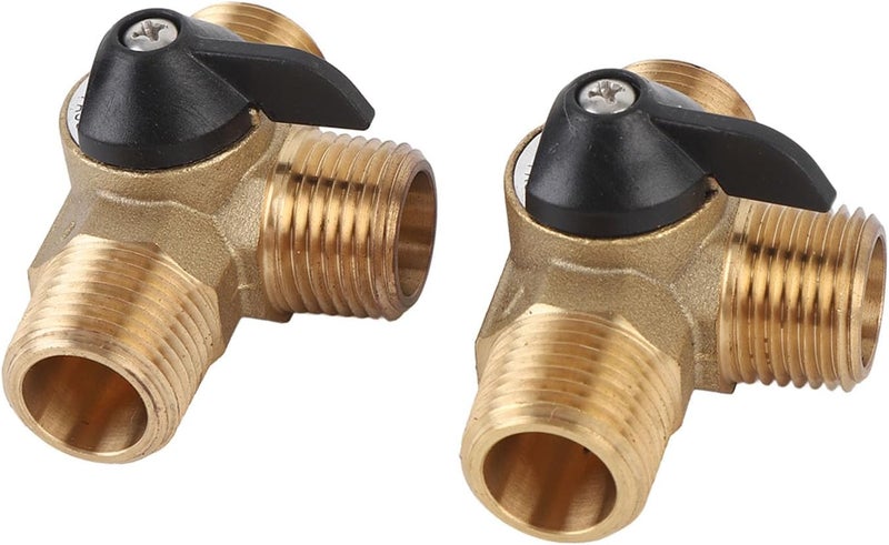 RV Water Heater Bypass Kit Brass 12 Inch Reinforced Hose and Fittings for Yacht RV Strong Structure Easy Installation Practical Tool - Image 2