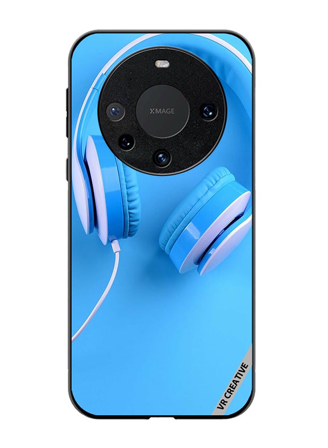 VR CREATIVE Protective Case Cover For Huawei Mate 60 Music Headphones Design Multicolour - Image 1