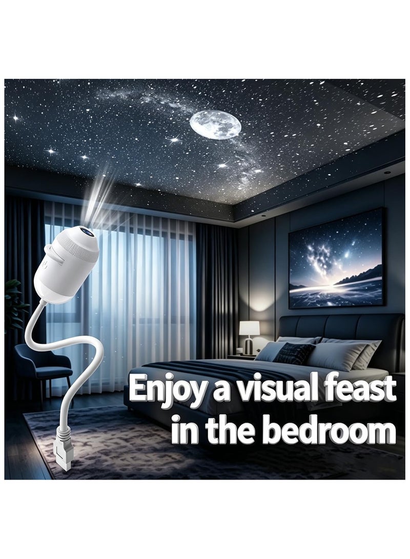 ARS Galaxy Star Projector Night Light, LED Starry Sky Projector Lamp with Colorful Nebula Effect, USB Powered Ambient Mood Light for Bedroom, Kids Room, Home Decor, Party & Relaxation - Image 5