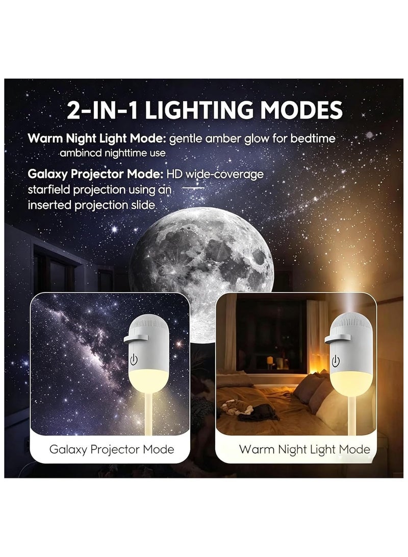 ARS Galaxy Star Projector Night Light, LED Starry Sky Projector Lamp with Colorful Nebula Effect, USB Powered Ambient Mood Light for Bedroom, Kids Room, Home Decor, Party & Relaxation - Image 4