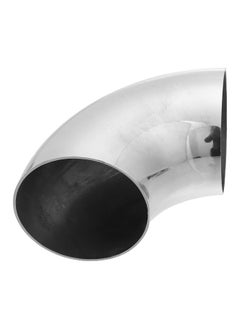 X AUTOHAUX 1 Pcs OD 3 Inch 90 Degree Mandrel Bend Elbow SS304 Stainless Steel Bend Tube Exhaust Elbow Pipe for Car Modified Exhaust System 3" Piping Silver Tone  - Image 1