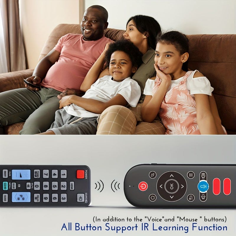 2 4G Wireless Air Mouse Remote Control With Mini Keyboard Backlit And 6 Axis Gyroscope Voice Search IR Learning For Android TV Box Projector PS3 PC - Image 5
