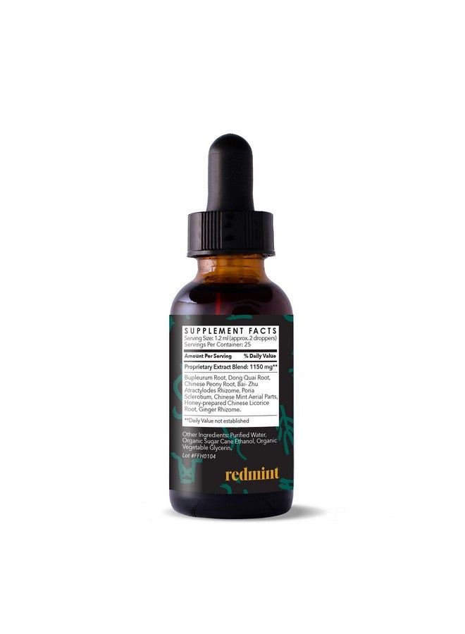 Redmint Relax & Chill Herbal Tincture | Natural Mood Support Herbal Supplement Liquid Drop | Rooted in Ancient TCM Wisdom to Promote Calmness | 30 ml - Image 2