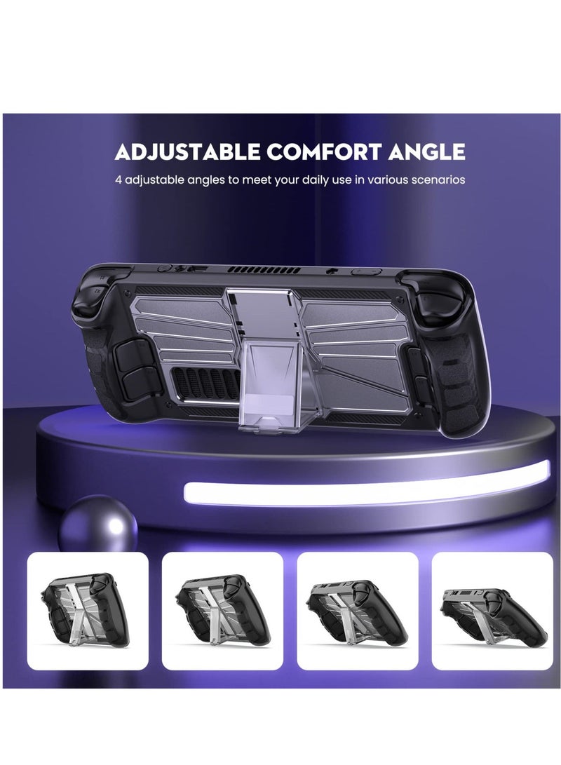 Steam Deck Protective Case, Silicone Case for Steam Deck, TPU Cover Case with Adjustable Stand Base, Compatible with Steam Deck Shock-Absorption, Non-Slip and Anti-Scratch Design - Image 5
