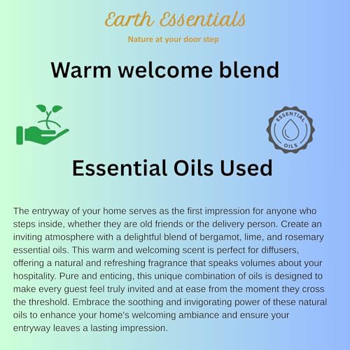 Earth Essentials Abhinandan Oil BlendEssential Oil Blend for Diffuser - Essential Oils for Diffusers Aromatherapy and Wellness with Ylang-Ylang ,Rosemary, Lemon ,Chamomile and Lavender Essential Oils for a Welcome Scent 15 ml - Image 2