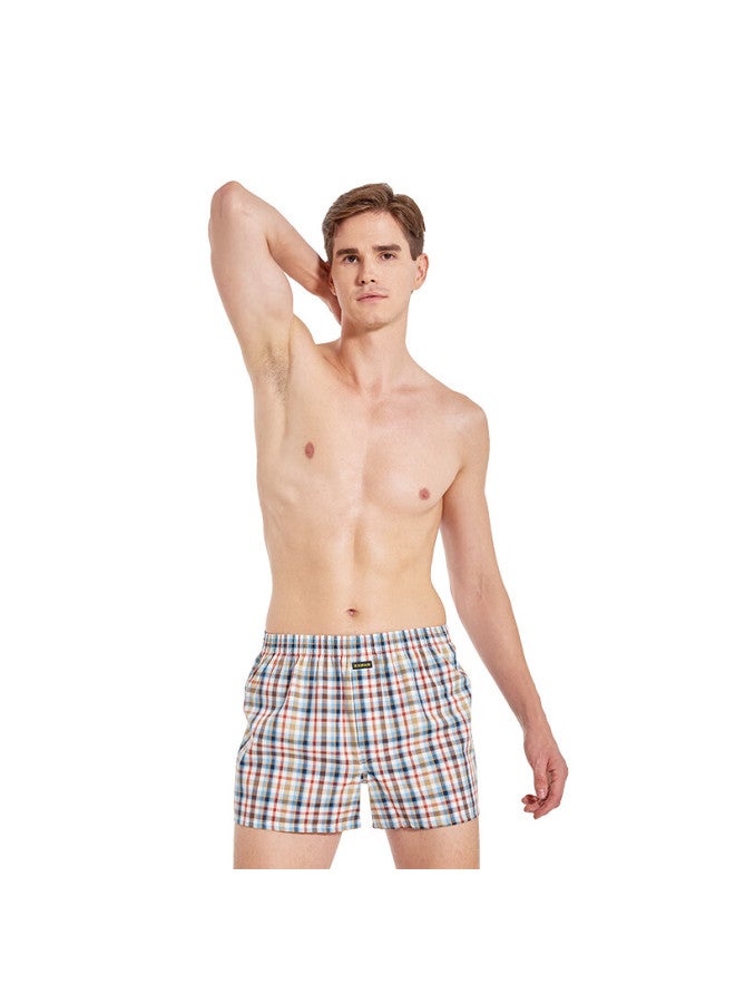 Bxman Aruotou Loose Men's Underwear, Men's Boxer Briefs, Pure Cotton Woven Shorts, Men's Pajama Pants, Cbt123, 185xxl - Image 4